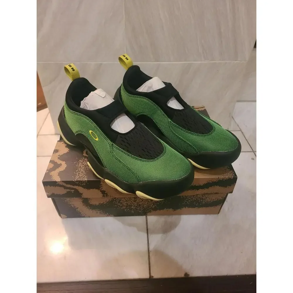 Oakley Factory Team X Brain Dead Flesh Sandal - Size 8.5M - Green Lemon NEW - Picture 4 of 7